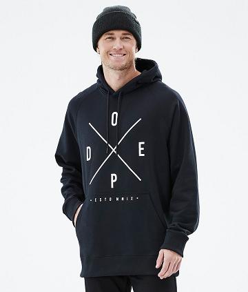 Dope Common 2X-Up Kapüşonlu Sweatshirt Erkek Siyah | TR2070LH