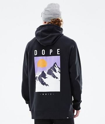 Dope Common Peak Kapüşonlu Sweatshirt Erkek Siyah | TR2068JJ