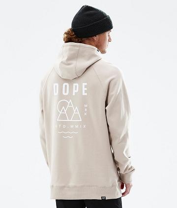 Dope Common Summit Kapüşonlu Sweatshirt Erkek Kahverengi | TR2061PQ