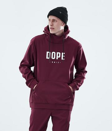 Dope Flight Kapüşonlu Sweatshirt Erkek Bordo | TR2049BC