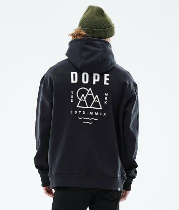 Dope Ozed Kapüşonlu Sweatshirt Erkek Siyah | TR2047CE