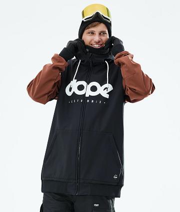 Dope Standard DO Snowboard Ceketi Erkek Siyah Kahverengi | TR2252LH