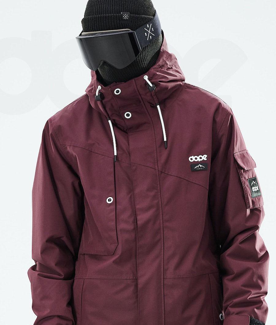 Dope Adept 2021 Snowboard Ceketi Erkek Bordo | TR2343OR