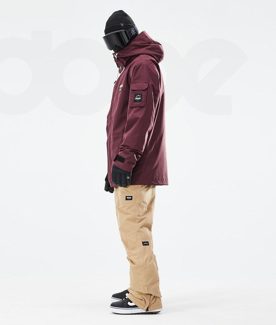 Dope Adept 2021 Snowboard Ceketi Erkek Bordo | TR2343OR