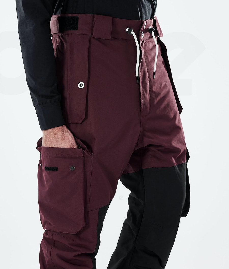 Dope Adept 2021 Snowboard Pantolonu Erkek Bordo Siyah | TR2533QZ