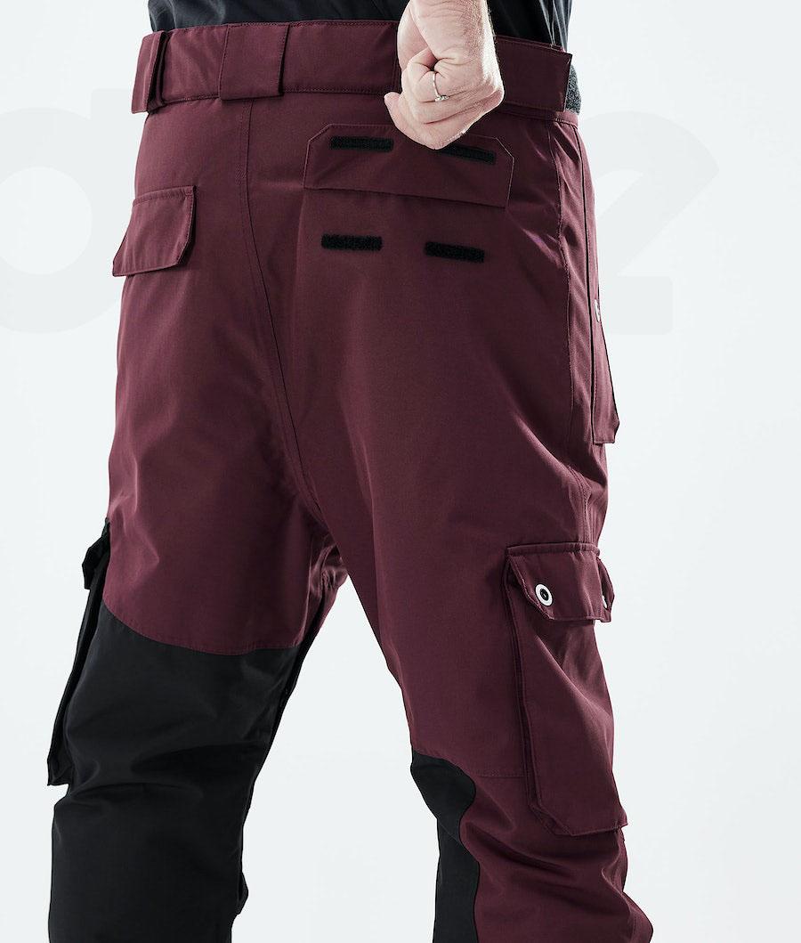 Dope Adept 2021 Snowboard Pantolonu Erkek Bordo Siyah | TR2533QZ