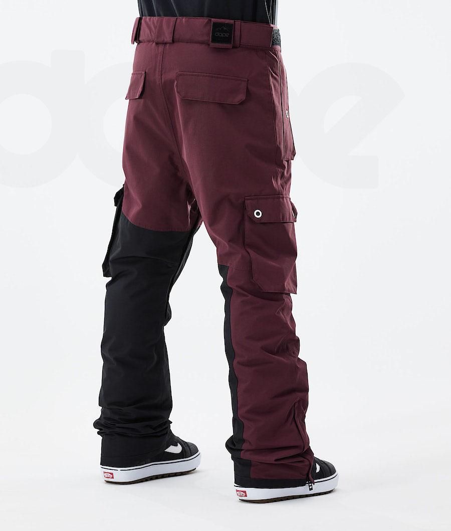 Dope Adept 2021 Snowboard Pantolonu Erkek Bordo Siyah | TR2533QZ