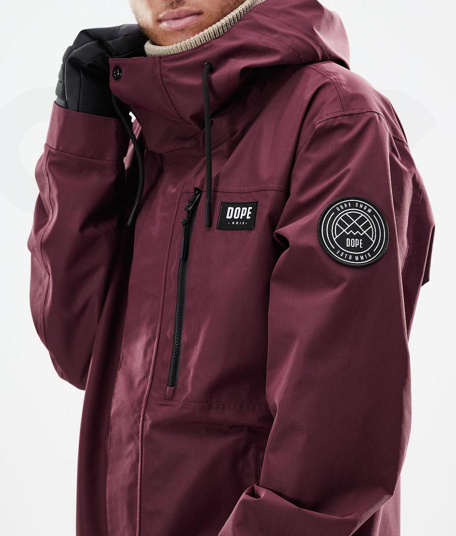 Dope Blizzard Full Zip 2021 Snowboard Ceketi Erkek Bordo | TR2291YU