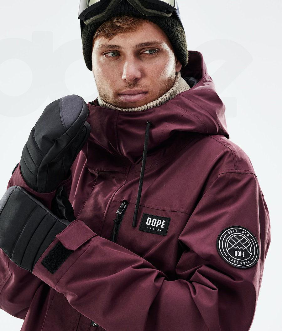 Dope Blizzard Full Zip 2021 Snowboard Ceketi Erkek Bordo | TR2291YU