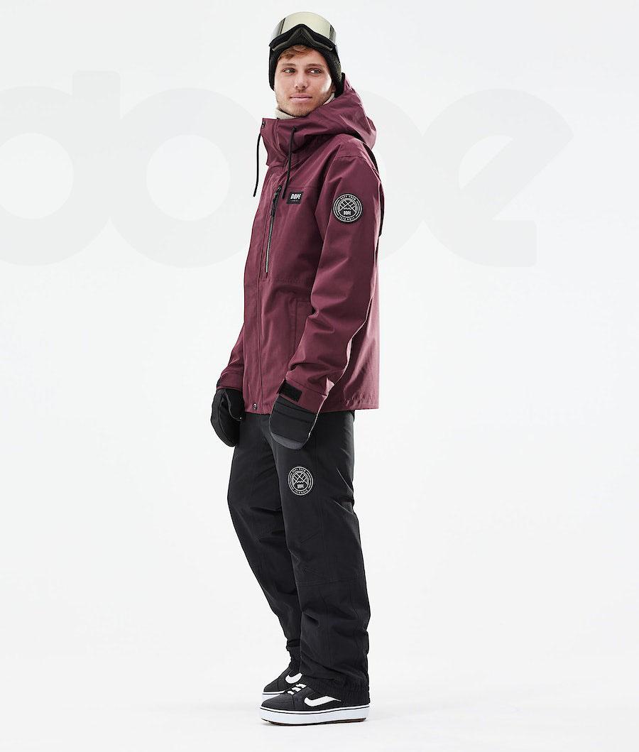 Dope Blizzard Full Zip 2021 Snowboard Ceketi Erkek Bordo | TR2291YU