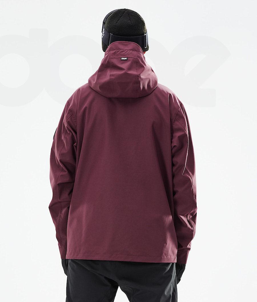 Dope Blizzard Full Zip 2021 Snowboard Ceketi Erkek Bordo | TR2291YU