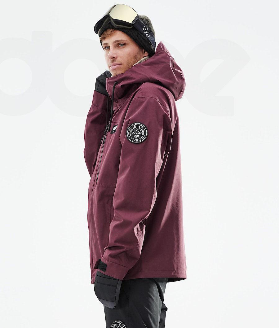 Dope Blizzard Full Zip 2021 Snowboard Ceketi Erkek Bordo | TR2291YU