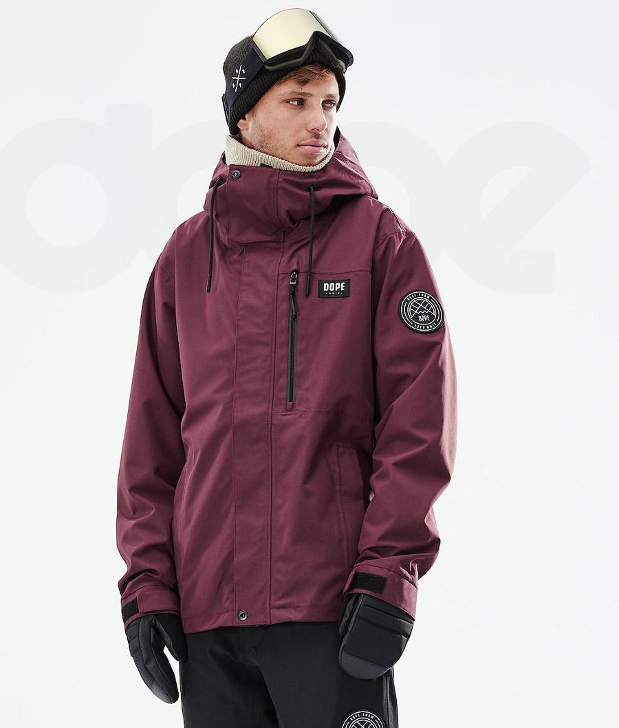 Dope Blizzard Full Zip 2021 Snowboard Ceketi Erkek Bordo | TR2291YU