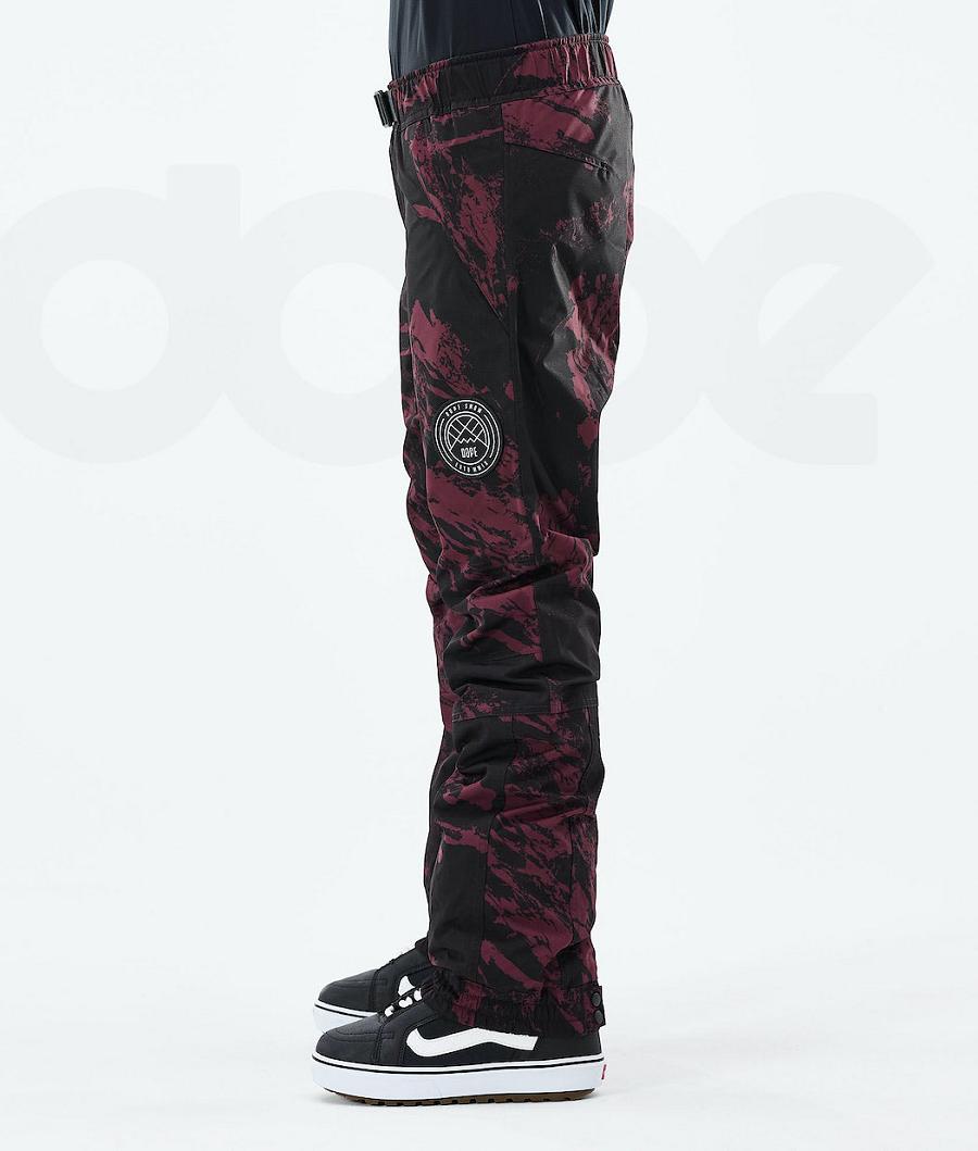 Dope Blizzard W 2021 Paint Snowboard Pantolonu Kadın Bordo | TR1819WY