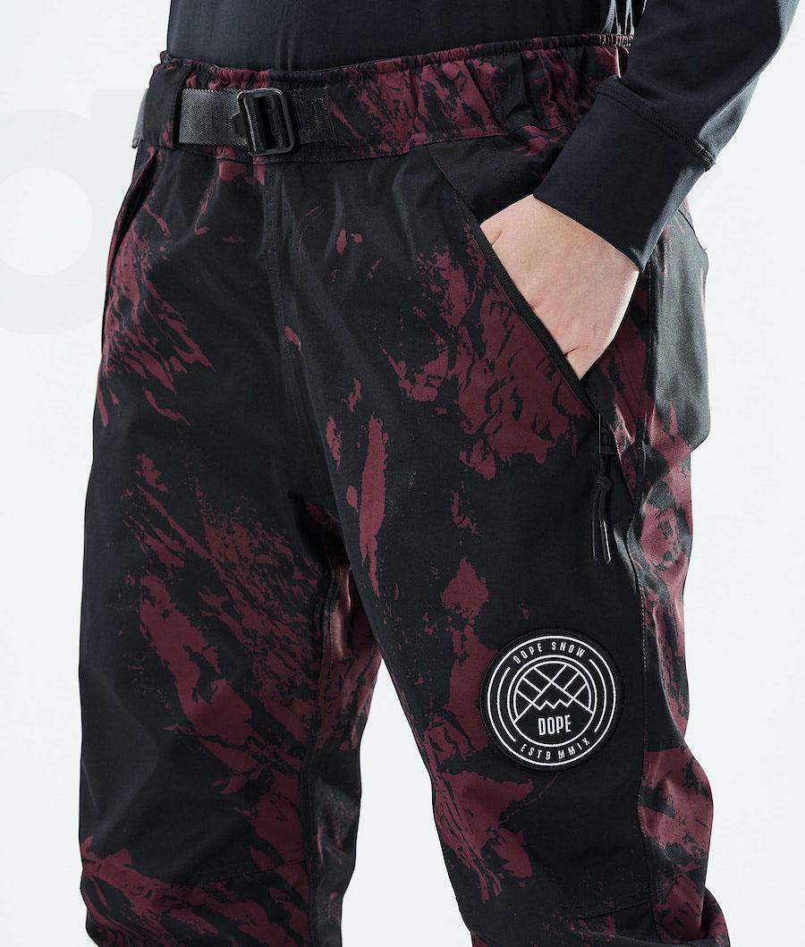 Dope Blizzard W 2021 Paint Snowboard Pantolonu Kadın Bordo | TR1819WY