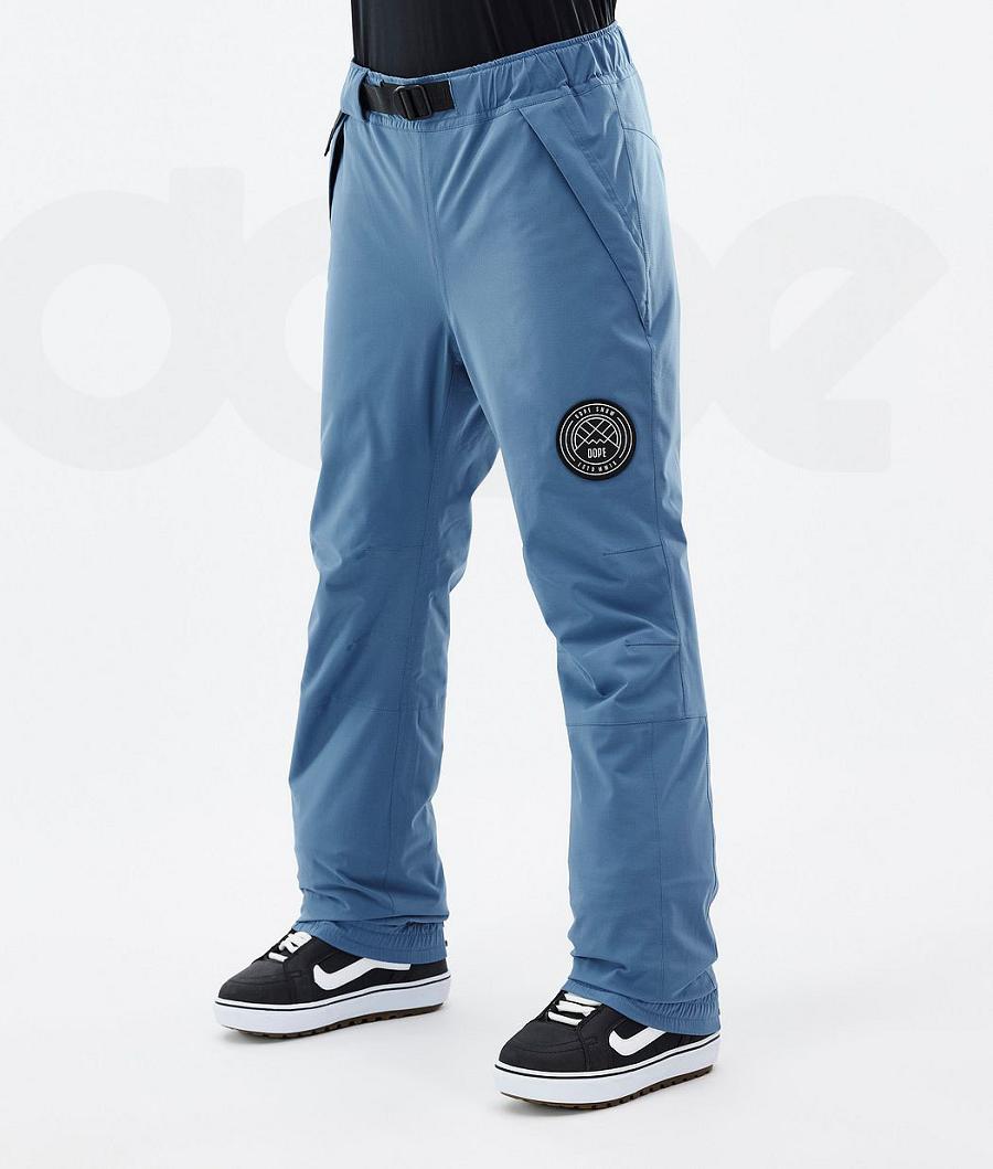 Dope Blizzard W Snowboard Pantolonu Kadın Mavi Gri | TR1829SO