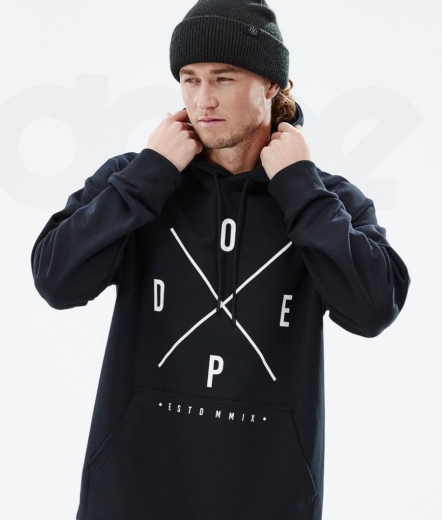 Dope Common 2X-Up Kapüşonlu Sweatshirt Erkek Siyah | TR2070LH