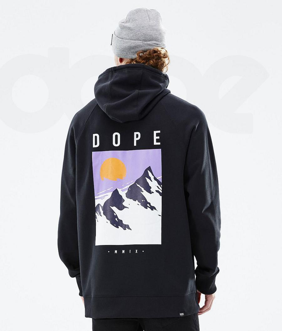 Dope Common Peak Kapüşonlu Sweatshirt Erkek Siyah | TR2068JJ