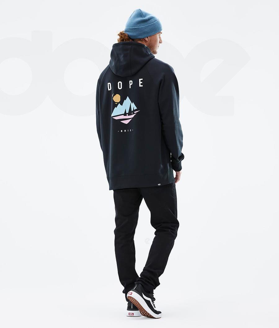 Dope Common Pine Kapüşonlu Sweatshirt Erkek Siyah | TR2066GL