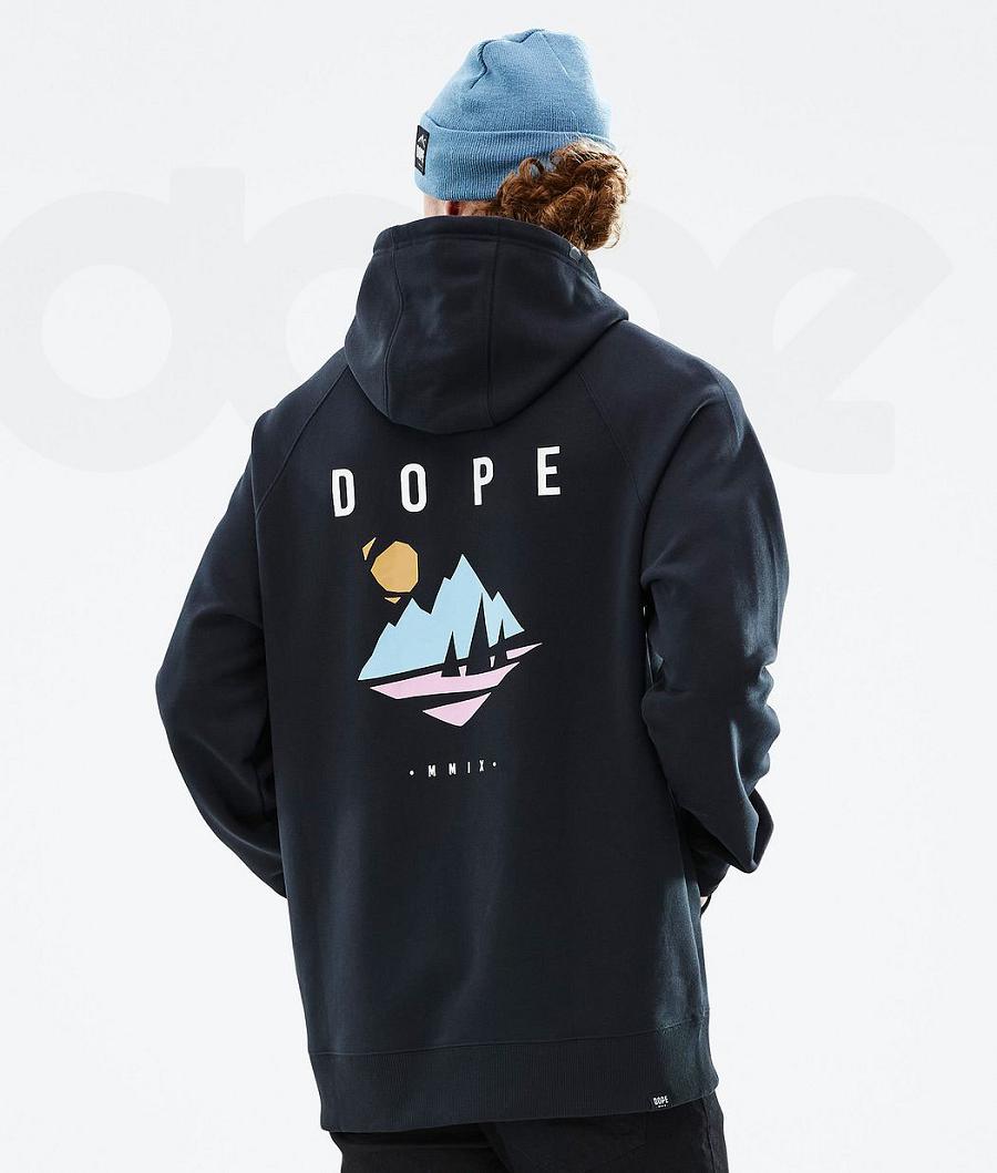 Dope Common Pine Kapüşonlu Sweatshirt Erkek Siyah | TR2066GL