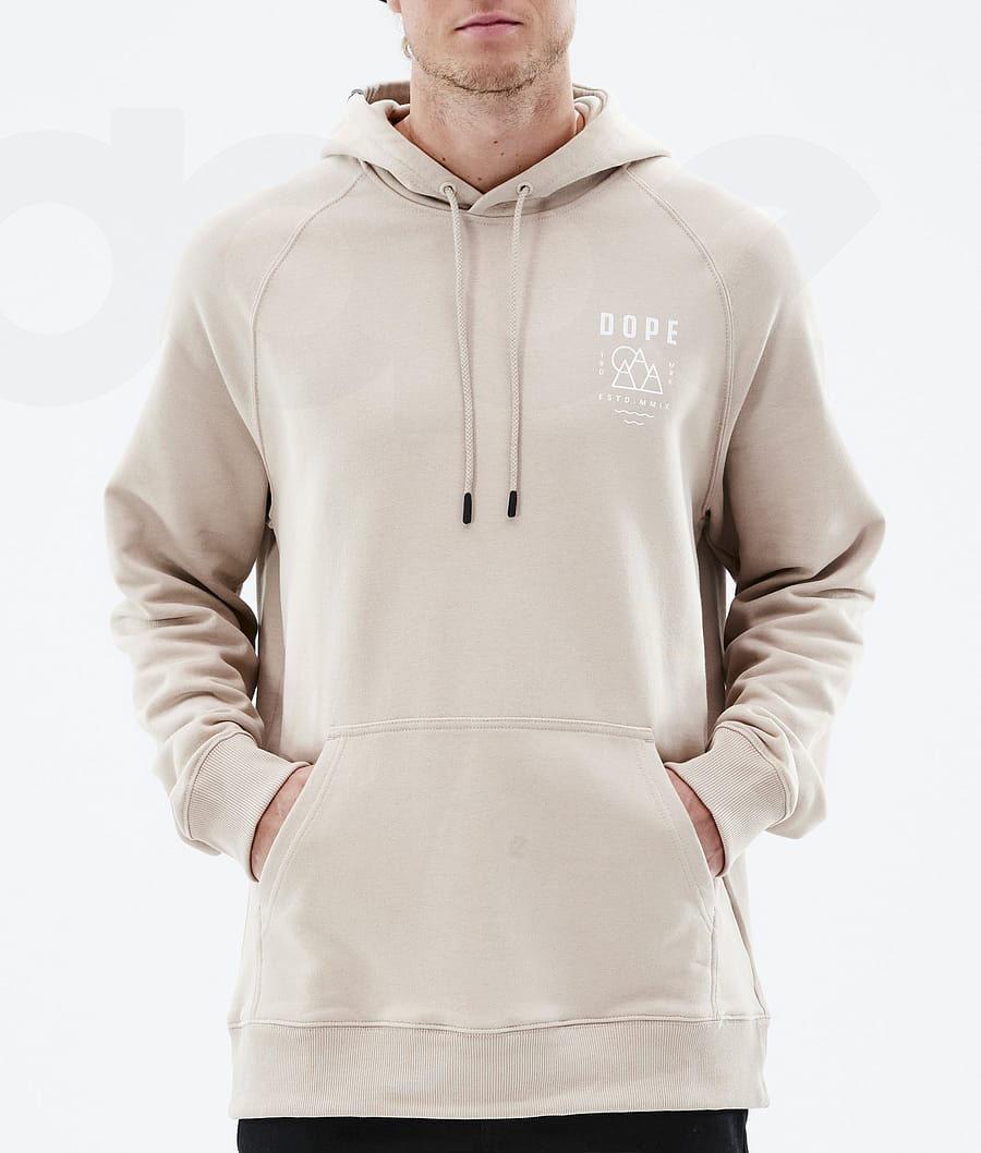 Dope Common Summit Kapüşonlu Sweatshirt Erkek Kahverengi | TR2061PQ