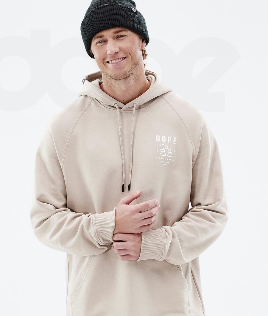 Dope Common Summit Kapüşonlu Sweatshirt Erkek Kahverengi | TR2061PQ