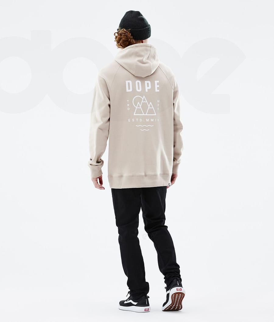 Dope Common Summit Kapüşonlu Sweatshirt Erkek Kahverengi | TR2061PQ