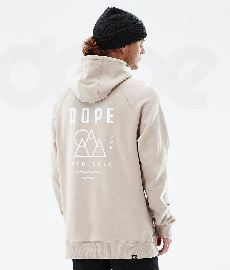 Dope Common Summit Kapüşonlu Sweatshirt Erkek Kahverengi | TR2061PQ