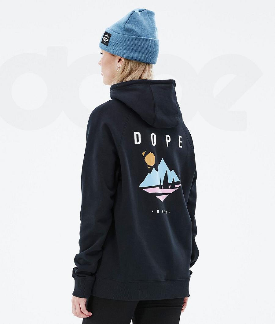 Dope Common W Kapüşonlu Sweatshirt Kadın Yeşil Siyah | TR1243BC