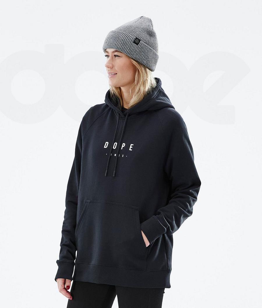 Dope Common W Peak Kapüşonlu Sweatshirt Kadın Siyah | TR1237KI