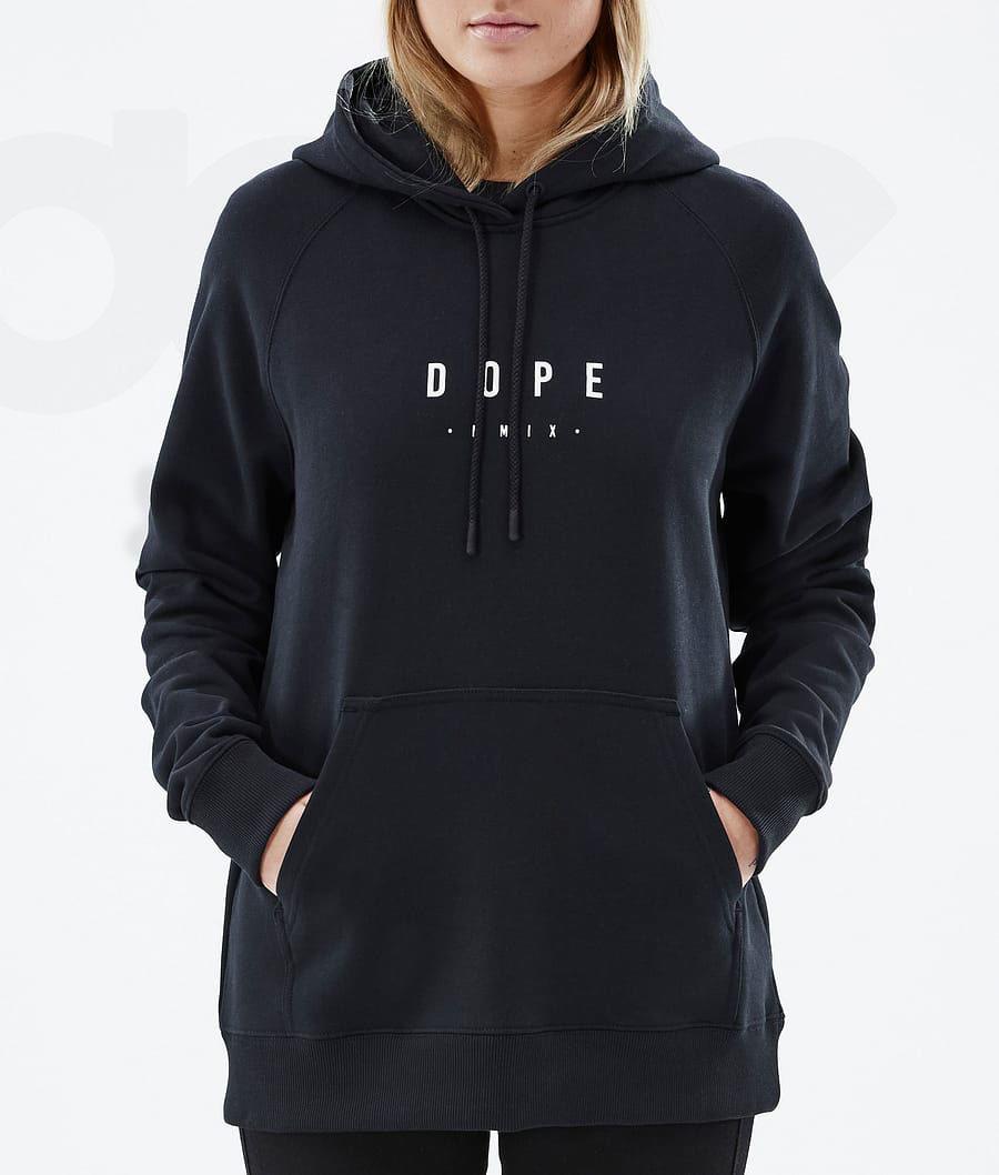 Dope Common W Peak Kapüşonlu Sweatshirt Kadın Siyah | TR1237KI