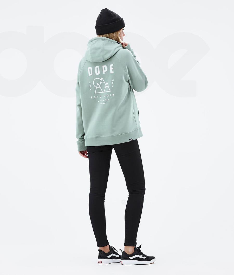 Dope Common W Summit Kapüşonlu Sweatshirt Kadın Yeşil | TR1231SO