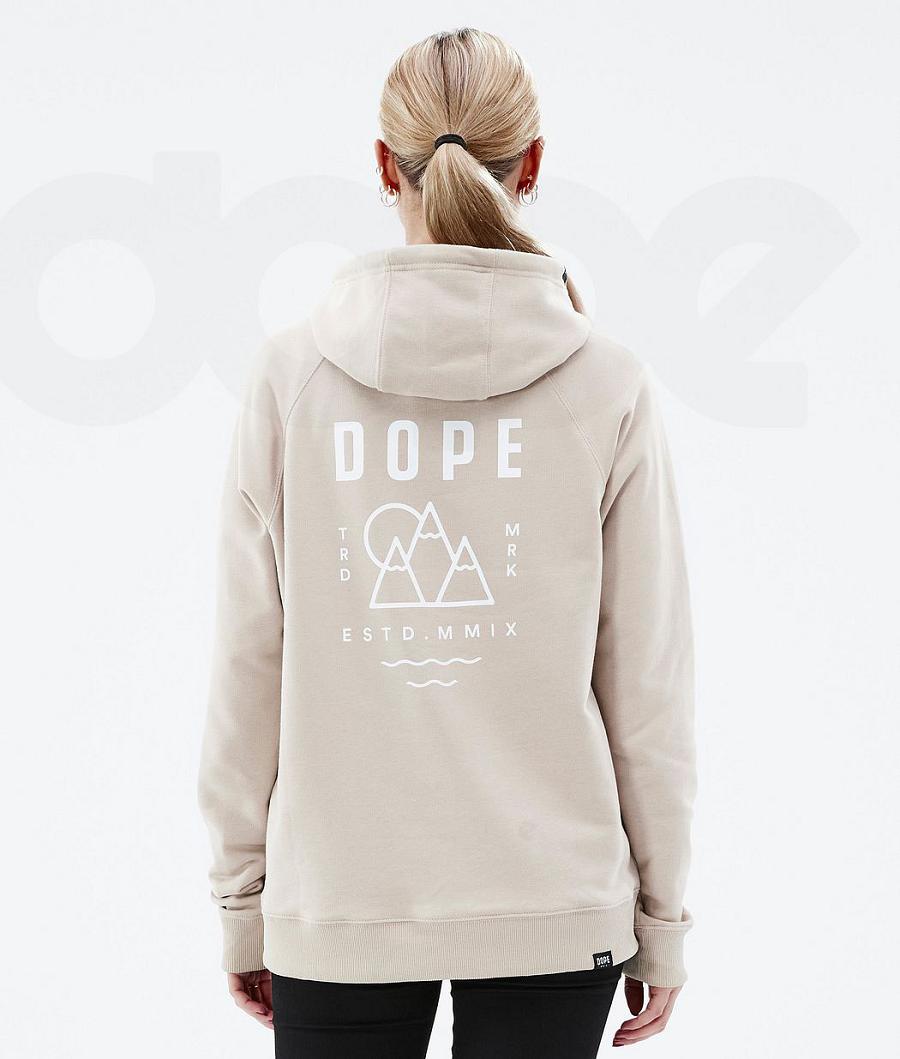 Dope Common W Summit Kapüşonlu Sweatshirt Kadın Kahverengi | TR1232DN