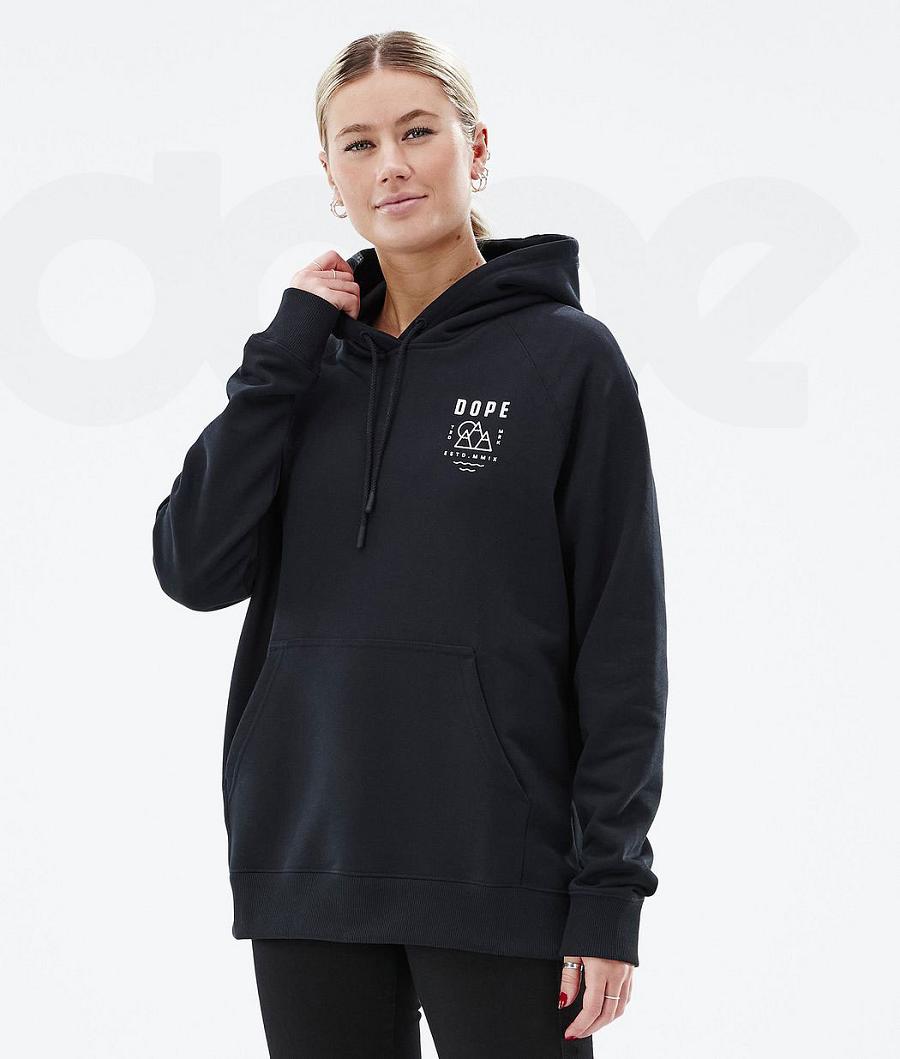 Dope Common W Summit Kapüşonlu Sweatshirt Kadın Siyah | TR1233FM