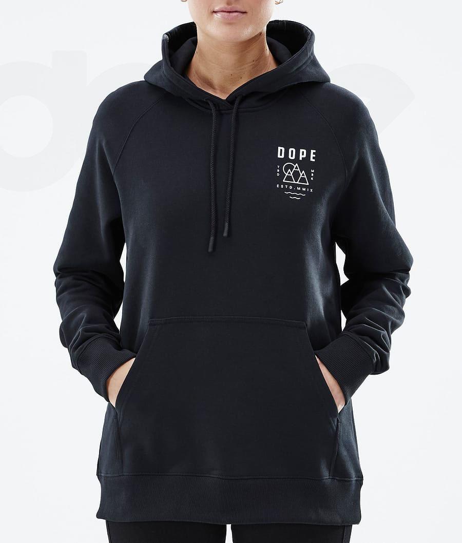 Dope Common W Summit Kapüşonlu Sweatshirt Kadın Siyah | TR1233FM