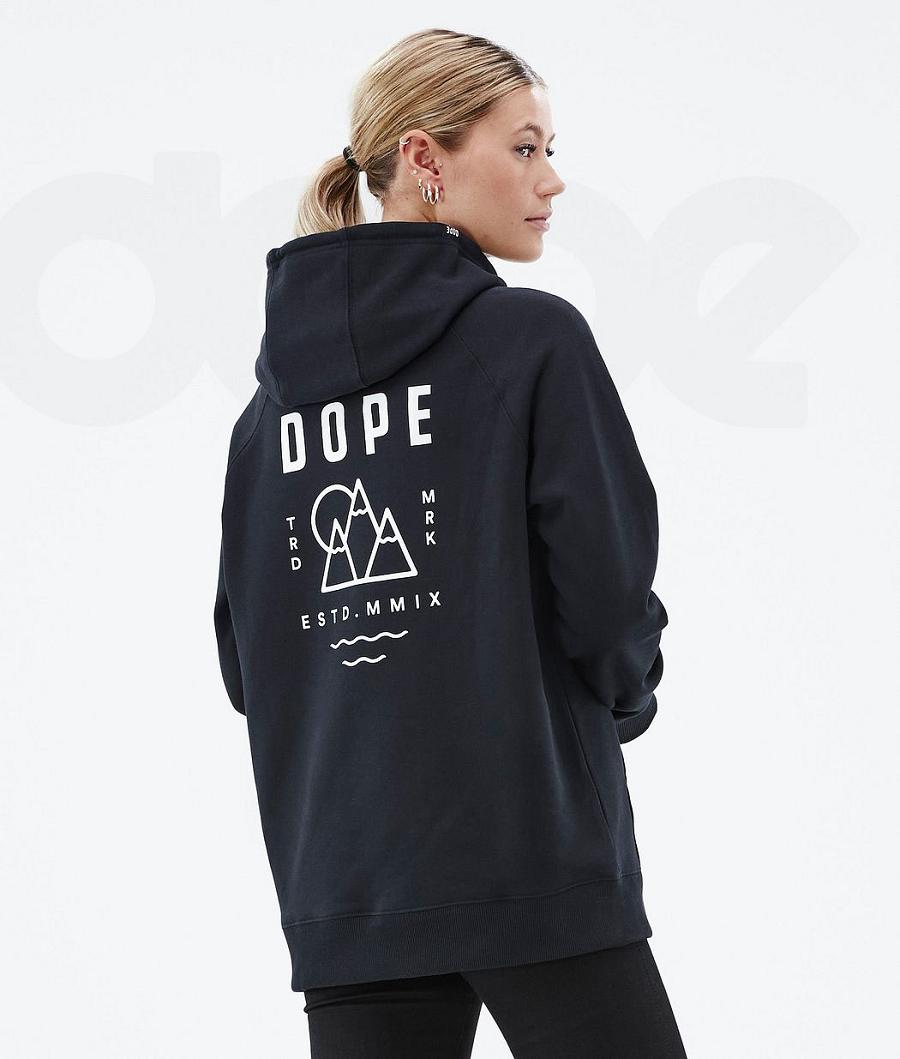 Dope Common W Summit Kapüşonlu Sweatshirt Kadın Siyah | TR1233FM