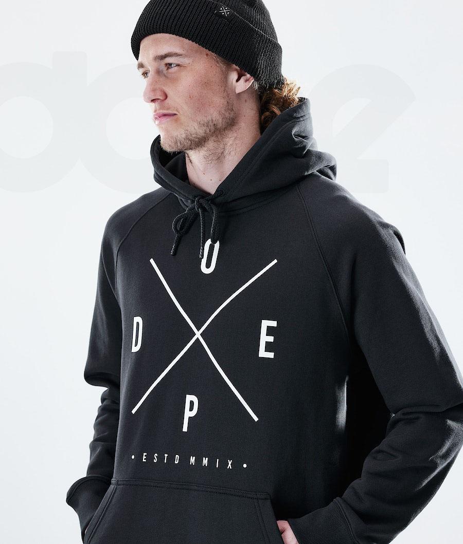 Dope Daily 2X-UP Kapüşonlu Sweatshirt Erkek Siyah | TR2058UT