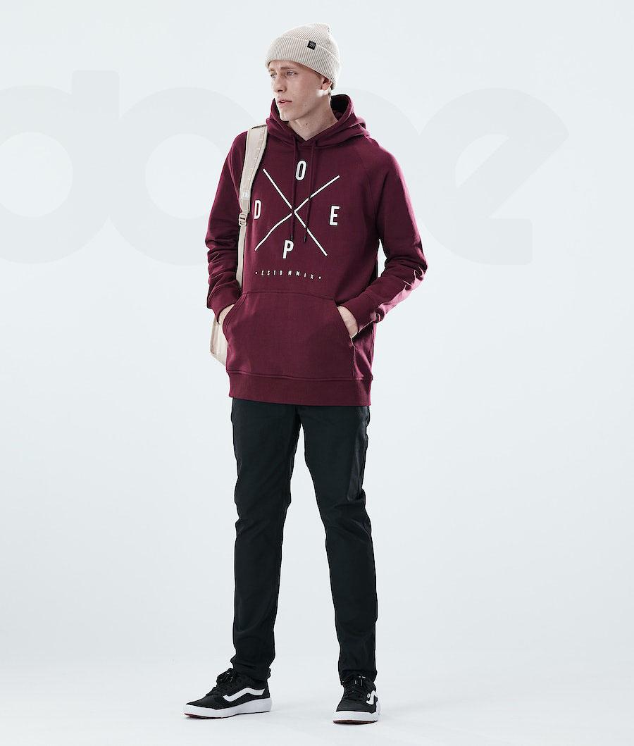 Dope Daily 2X-UP Kapüşonlu Sweatshirt Erkek Bordo | TR2059IS