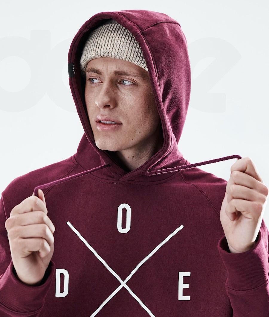 Dope Daily 2X-UP Kapüşonlu Sweatshirt Erkek Bordo | TR2059IS