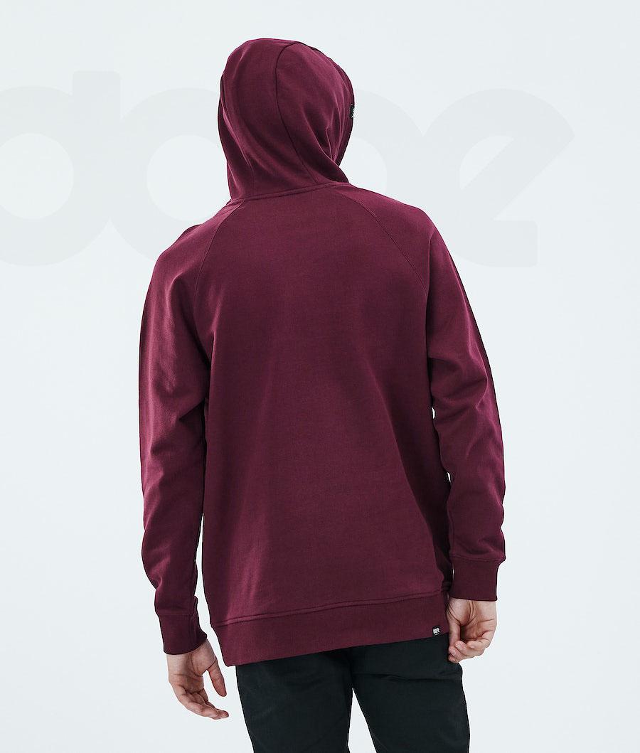 Dope Daily 2X-UP Kapüşonlu Sweatshirt Erkek Bordo | TR2059IS