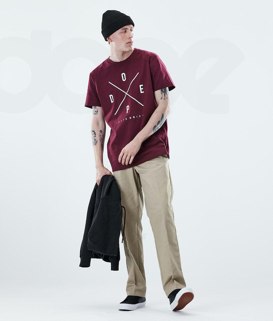 Dope Daily 2X-UP Tişört Erkek Bordo | TR2092GL