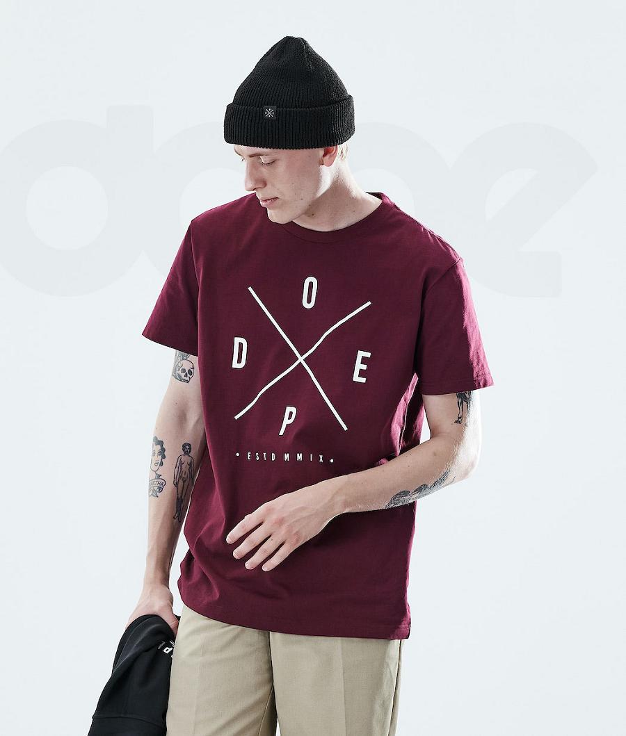 Dope Daily 2X-UP Tişört Erkek Bordo | TR2092GL