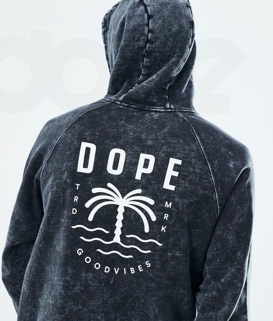 Dope Daily Palm Kapüşonlu Sweatshirt Erkek Siyah | TR2056TV