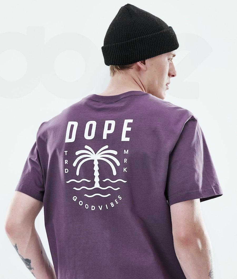 Dope Daily Palm Tişört Erkek Mor | TR2089SO