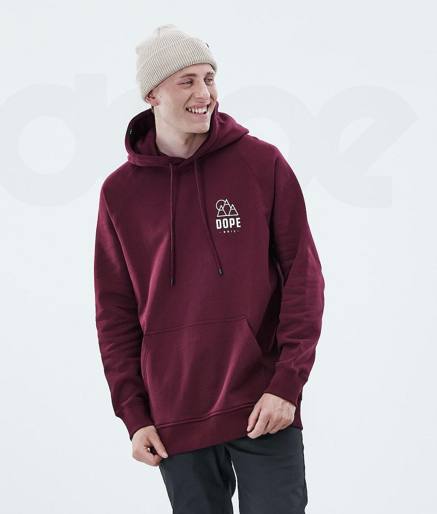 Dope Daily Rise Kapüşonlu Sweatshirt Erkek Bordo | TR2052QZ