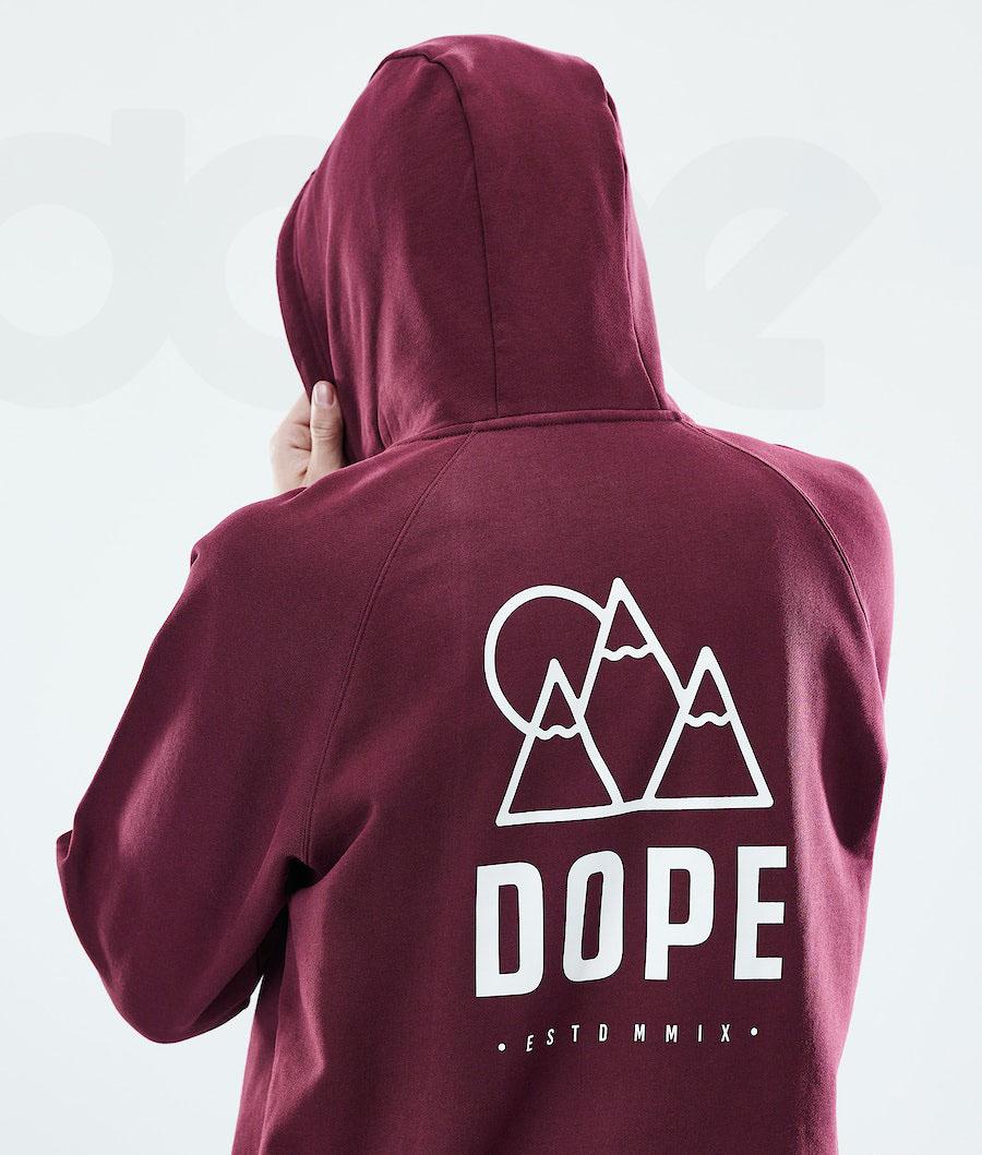 Dope Daily Rise Kapüşonlu Sweatshirt Erkek Bordo | TR2052QZ