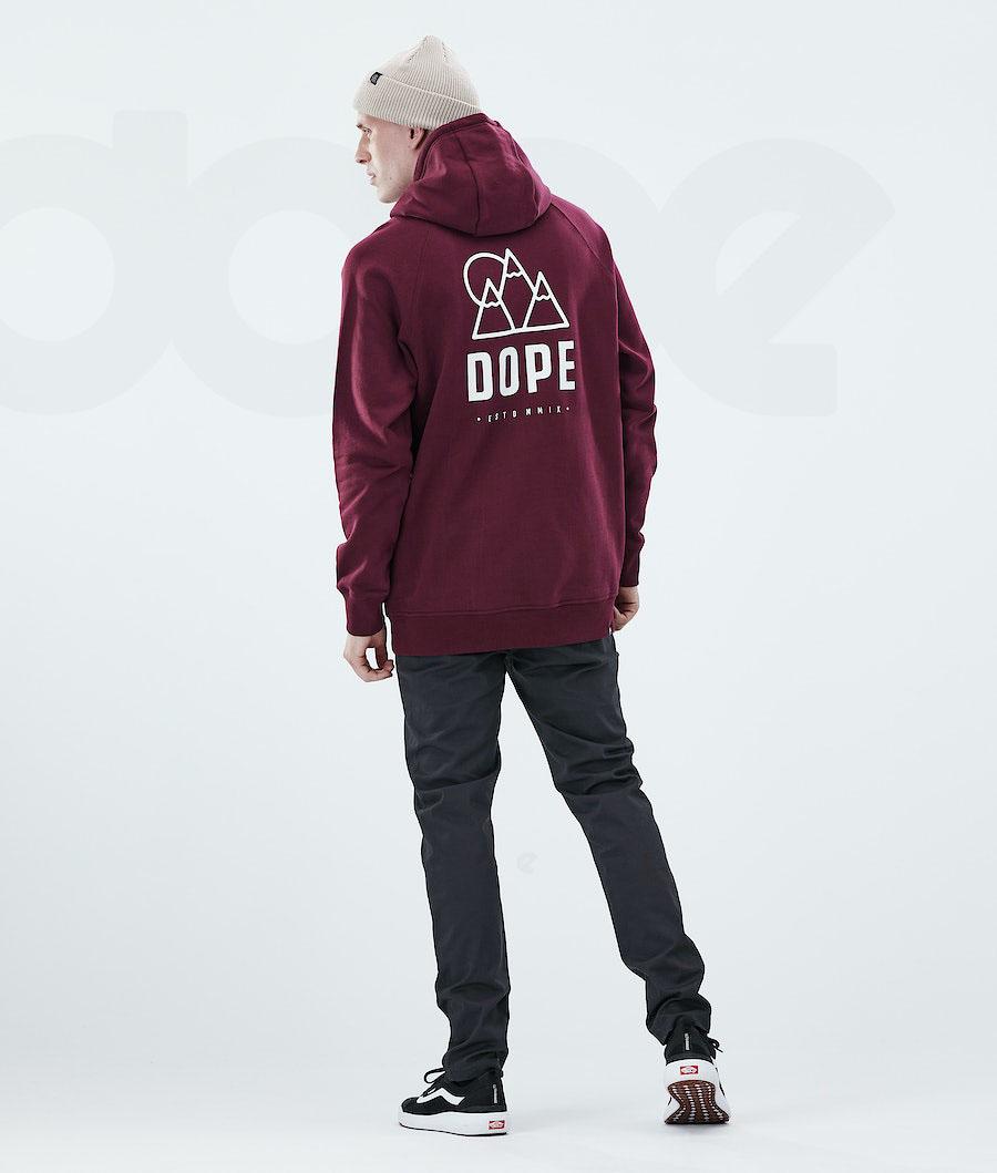 Dope Daily Rise Kapüşonlu Sweatshirt Erkek Bordo | TR2052QZ