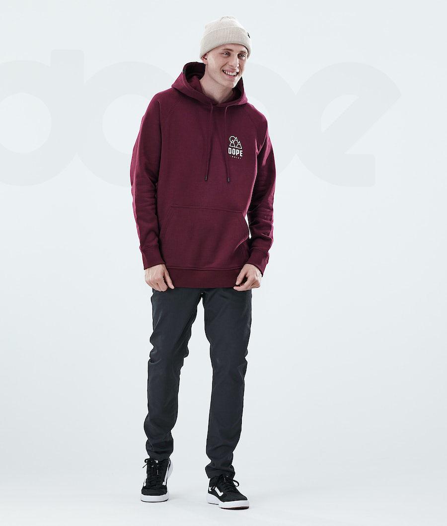 Dope Daily Rise Kapüşonlu Sweatshirt Erkek Bordo | TR2052QZ