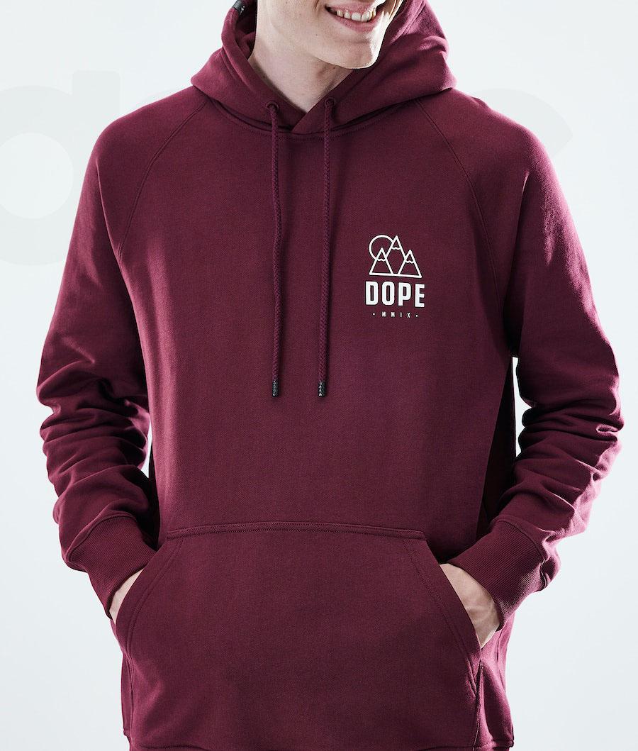 Dope Daily Rise Kapüşonlu Sweatshirt Erkek Bordo | TR2052QZ