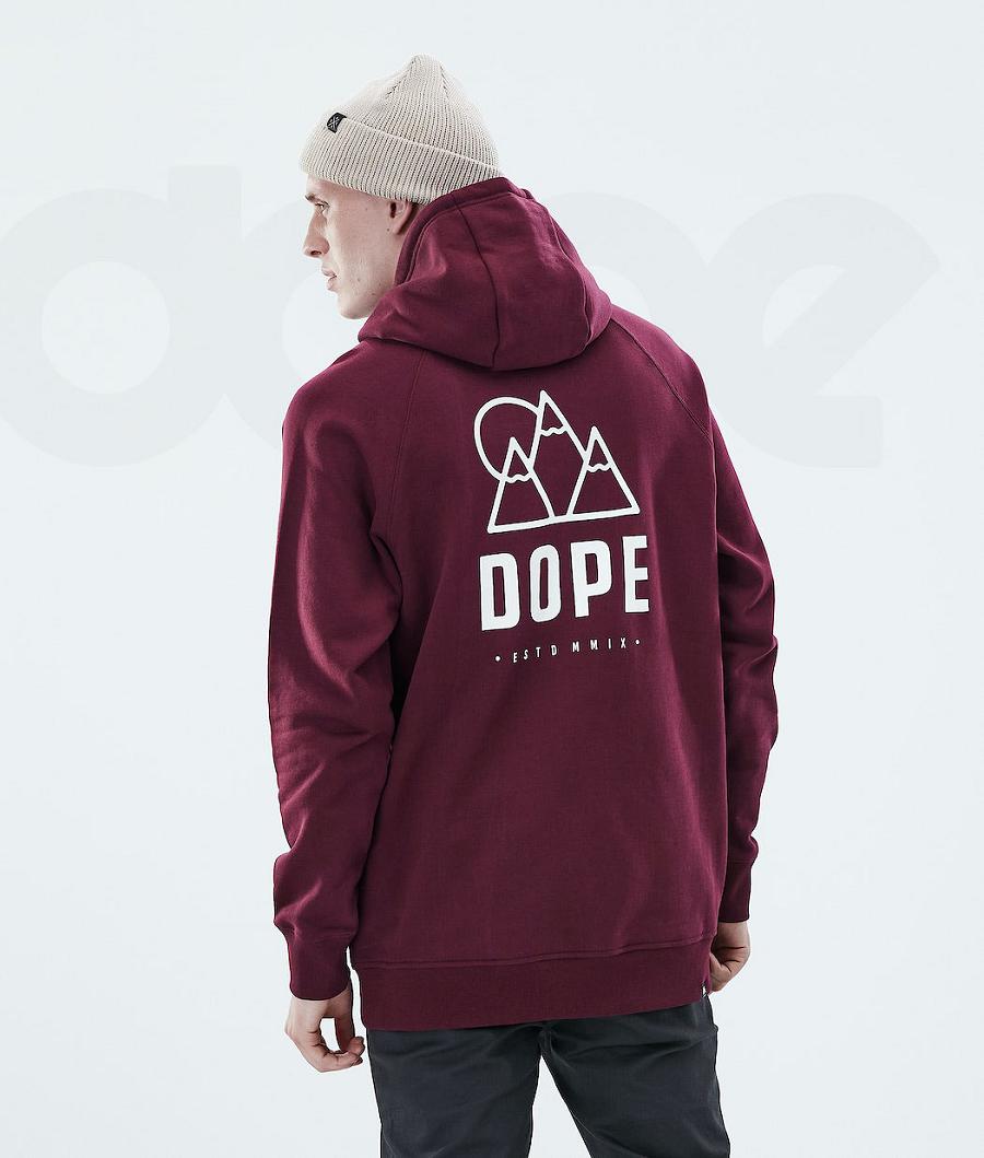 Dope Daily Rise Kapüşonlu Sweatshirt Erkek Bordo | TR2052QZ